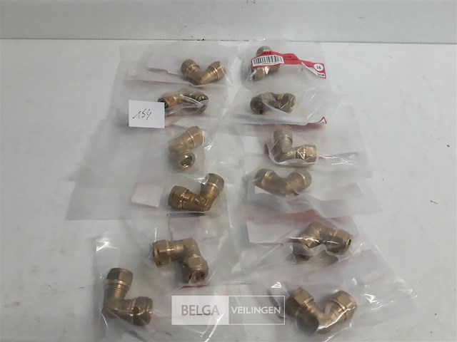 12 x knelkoppeling bocht koper 2 x 12 mm - afbeelding 1 van  3