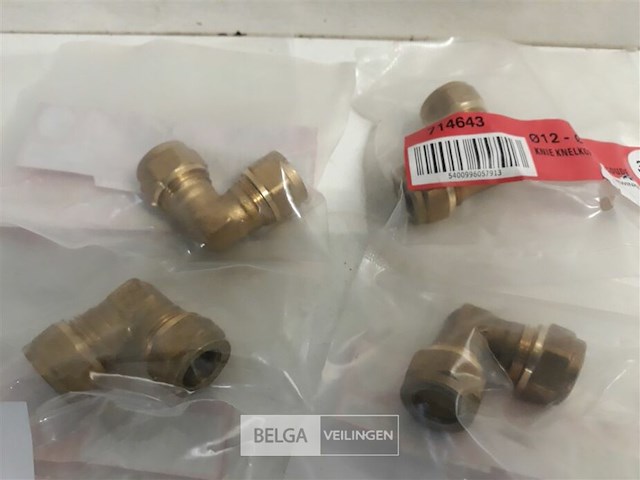 12 x knelkoppeling bocht koper 2 x 12 mm - afbeelding 3 van  3