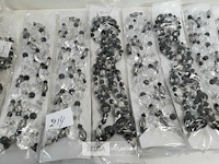 12 x kralen op snoer mix transparant – zwart - afbeelding 3 van  3