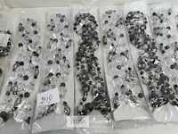 12 x kralen op snoer mix transparant – zwart - afbeelding 3 van  3