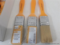 12 x lak verfborstel 30 mm pvc steel - afbeelding 2 van  2