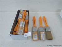 12 x lak verfborstel 30 mm pvc steel - afbeelding 1 van  2