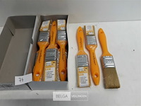 12 x lak verfborstel 30 mm pvc steel - afbeelding 2 van  3