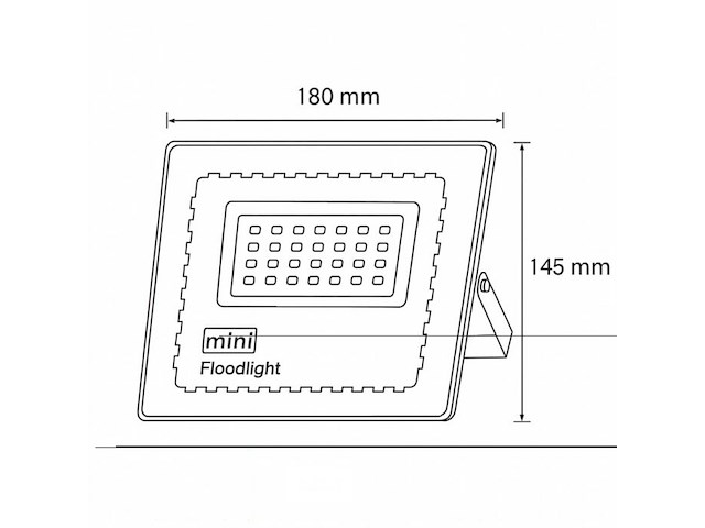 12 x led schijnwerper 50w mini – 6500k koud wit – ip65 waterdicht - afbeelding 6 van  6