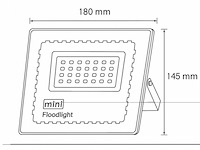 12 x led schijnwerper 50w mini – 6500k koud wit – ip65 waterdicht - afbeelding 6 van  6