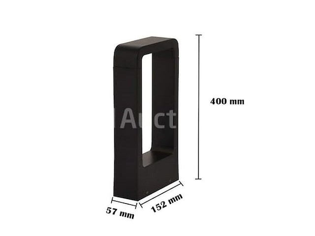 12 x led tuinpaalverlichting – 40 cm – 7w – warm wit 3500k – model sla 01 - afbeelding 3 van  4