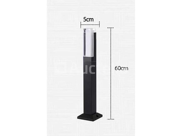 12 x led tuinpaalverlichting – 60 cm – 10w – warm wit 3000k – model sla 16 - afbeelding 3 van  4