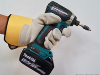 12 x lederen werkhandschoenen - afbeelding 4 van  8