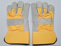 12 x lederen werkhandschoenen - afbeelding 1 van  8