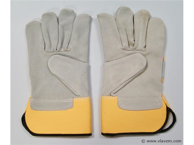 12 x lederen werkhandschoenen - afbeelding 8 van  8