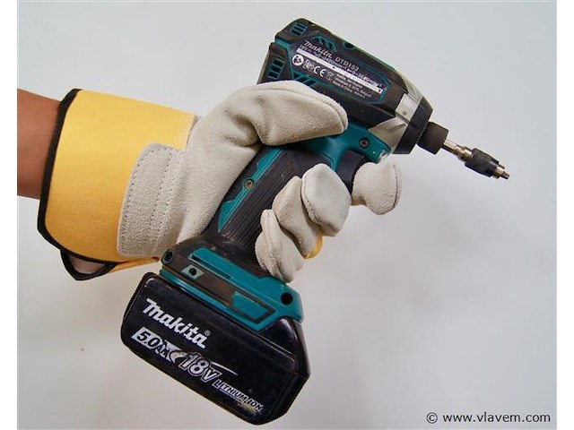 12 x lederen werkhandschoenen - afbeelding 4 van  8