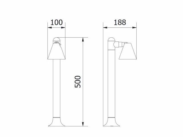 12 x lust 50 buiten lamp gu10 zwart - afbeelding 4 van  8
