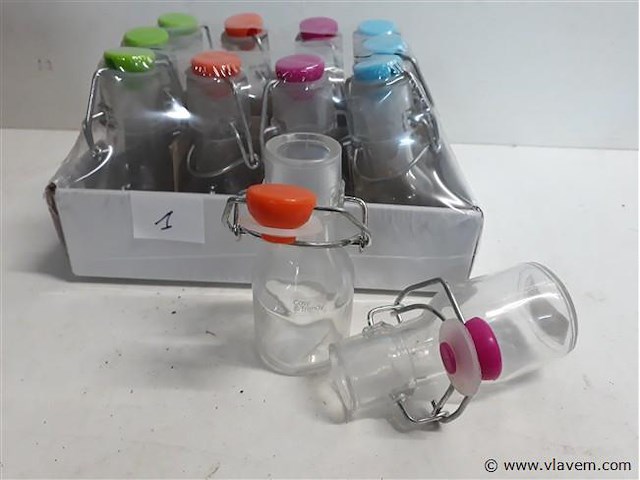 12 x melkflesje 75ml met klipsluiting - afbeelding 2 van  2