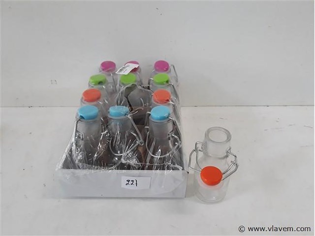 12 x melkflesje met clipsluiting 75 ml - afbeelding 1 van  2