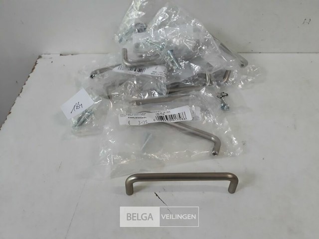 12 x meubelgreep zamak vernikkeld 96 mm - afbeelding 2 van  3