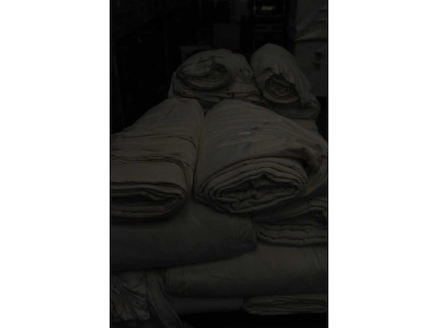 12 x molton (300gr) white backdrop 6m x 6m white - decoration - afbeelding 1 van  3