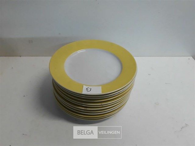 12 x ontbijt of dessert bord - afbeelding 1 van  3