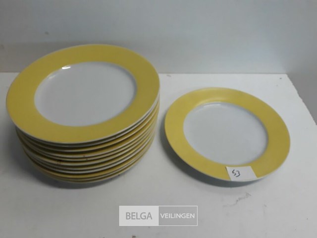 12 x ontbijt of dessert bord - afbeelding 3 van  3