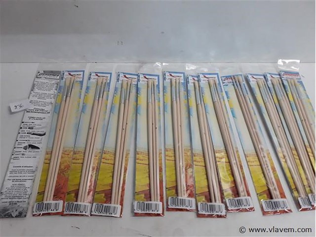 12 x penselen set 3 stuks leonard - afbeelding 1 van  2