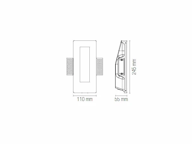 12 x pure series arel wand inbouw spots - afbeelding 9 van  10