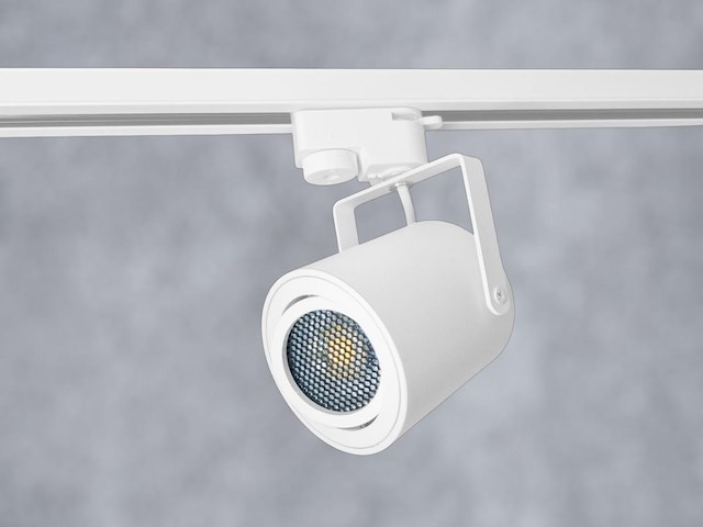 12 x railspot gu10 armatuur cilinder zand wit draaibaar - afbeelding 6 van  7