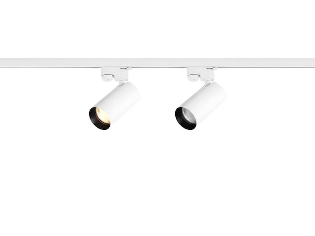 12 x railspot gu10 armatuur cilinder zand wit met zwart ring draaibaar - afbeelding 2 van  8