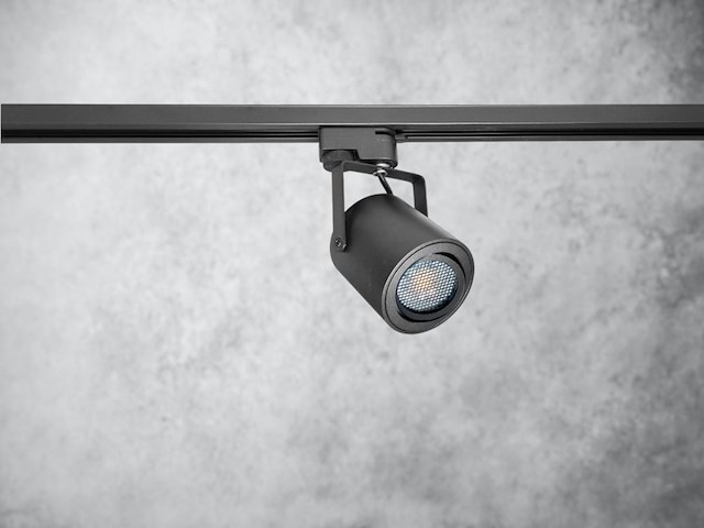 12 x railspot gu10 armatuur cilinder zand zwart draaibaar - afbeelding 5 van  6