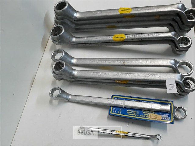 12 x ringsleutels chrome - afbeelding 3 van  3