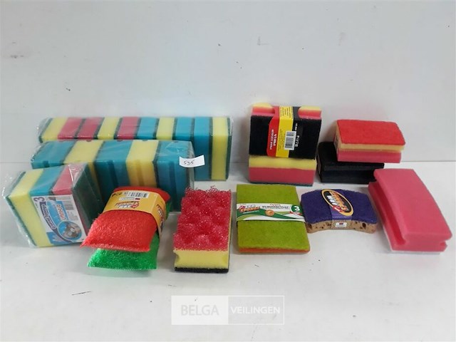 12 x schuurspons mix - afbeelding 1 van  3