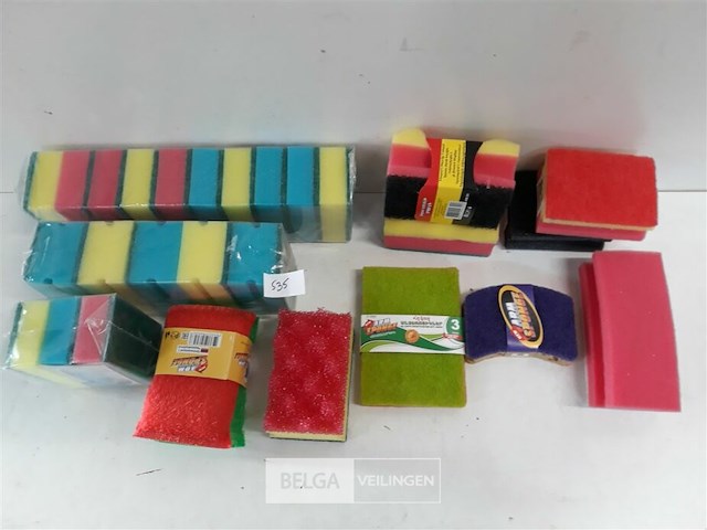 12 x schuurspons mix - afbeelding 3 van  3