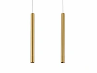 12 x solo tube slim design hanglamp goud - afbeelding 2 van  5