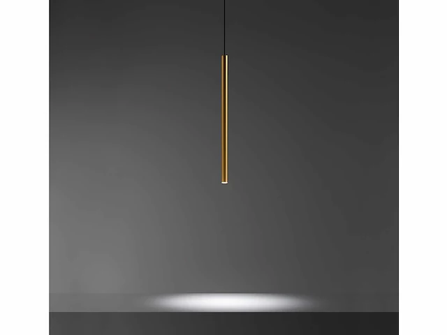 12 x solo tube slim design hanglamp goud - afbeelding 5 van  5