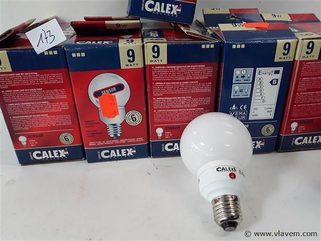 12 x spaarlamp e27 9w dag/nacht sensor - afbeelding 2 van  2