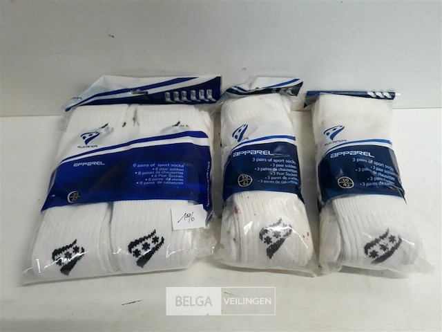 12 x sportkousen 39-42 rucanor wit b-kwaliteit - afbeelding 1 van  3
