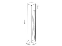 12 x staande tuinlamp 68cm gu10 fitting zwart waterdicht - afbeelding 6 van  6