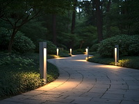 12 x staande tuinlamp 68cm gu10 fitting zwart waterdicht - afbeelding 5 van  6