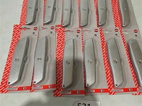 12 x steelwood mes met alu omhulzing en uitschuifbaar mes - afbeelding 1 van  3