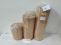 12 x stompkaarsen mix goud kleur 10-18-22 cm - afbeelding 3 van  3