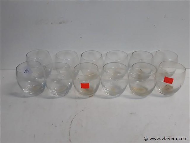 12 x t-lichtglas transparant 10 cm - afbeelding 1 van  2