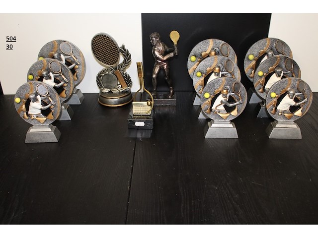 12 x tennistrofee - afbeelding 1 van  2