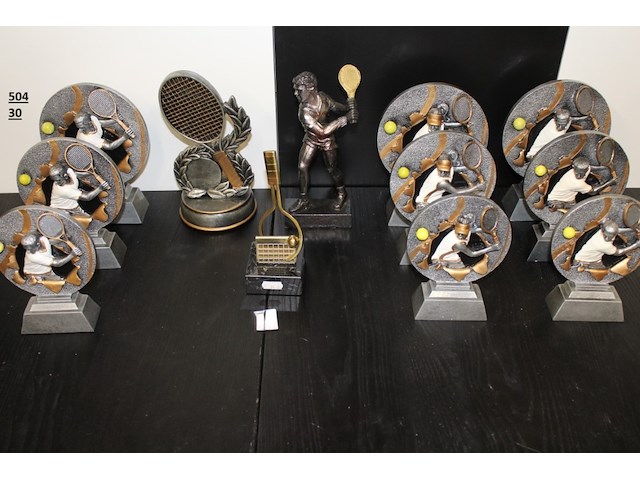 12 x tennistrofee - afbeelding 2 van  2