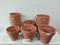 12 x terracotta bloempot 3 assorti - afbeelding 2 van  3