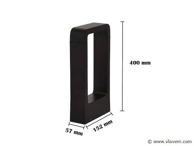 12 x tuinlamp 7w led 40 cm - 3500k warm wit (sla-01) - afbeelding 4 van  4