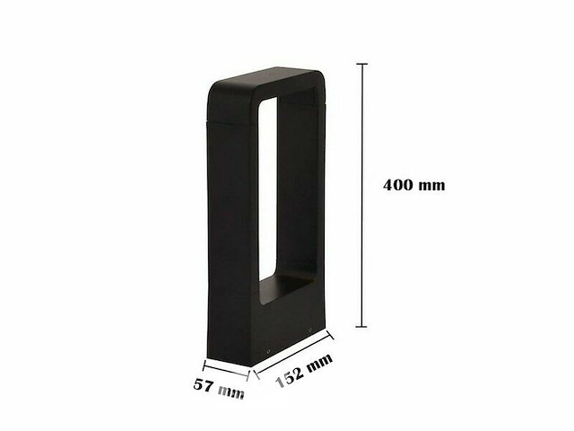 12 x tuinlamp 7w led 40 cm - 3500k warm wit (sla-01) - afbeelding 5 van  5