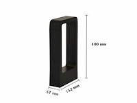 12 x tuinlamp 7w led 40 cm - 3500k warm wit (sla-01) - afbeelding 5 van  5