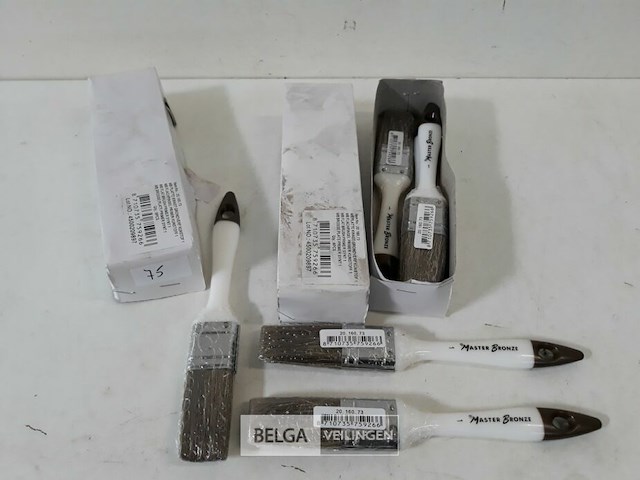12 x verfborstel 30 mm pvc steel - afbeelding 2 van  3