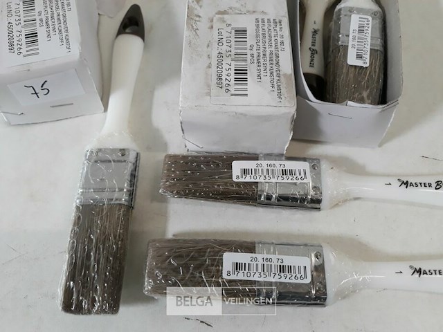 12 x verfborstel 30 mm pvc steel - afbeelding 3 van  3