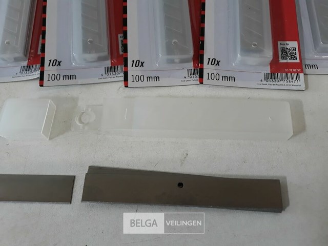 12 x vervangmes voor glaskrabber 10 stuks - afbeelding 3 van  3