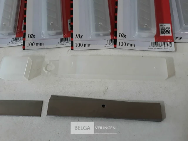 12 x vervangmes voor glaskrabber 10 stuks - afbeelding 3 van  3
