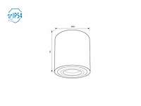 12 x viva spatwaterdichte opbouwspots voor buiten - afbeelding 8 van  9